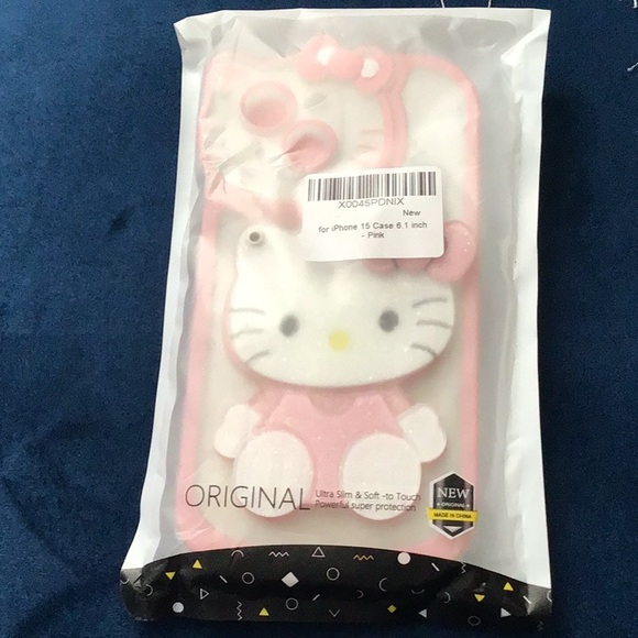 Pink Hello Kitty iPhone 15 Case - Picture 1 of 5